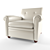 Cozy Aaron Armchair with v-ray 3D model small image 1