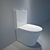 Catalano Zero 62: Sleek and Compact Toilet 3D model small image 1