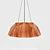 Rustic Wooden Chandelier 3D model small image 1