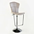 Stylish Leather Bar Chair 3D model small image 1