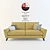 Luxury Vintage Sofa: The Sixty Six 3D model small image 1