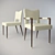 Elegant Profiles Collection Dining Chairs 3D model small image 1