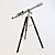 Decorative Polished Telescope 3D model small image 1