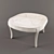 Elegant Wooden Marchetti Table 3D model small image 1