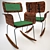 Sleek Rocker Chair 3D model small image 1