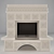 Sculpted Fireplace: Coronal Edition 3D model small image 1