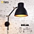 Faro CELIA: Sleek & Stylish Wall Lamp 3D model small image 1