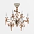 Elegant Crystal Pendant Chandelier 3D model small image 2