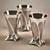 Elegant Art Nouveau Pitcher Set 3D model small image 2