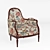 Кресло Gillesnouailhac Bergere Transition: Elegant Comfort for Your Home  Stylish and Cozy Armchair 3D model small image 1