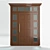 Wooder Exterier Door Model 01 3D model small image 1