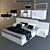 NightFly Bedroom Set 3D model small image 1