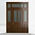 Wooder Exterier Door Model 04 3D model small image 1