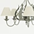 Provence-inspired Chandelier: Elegant Lighting 3D model small image 2