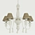 Provence-inspired Chandelier 3D model small image 1