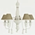 Provence-inspired Chandelier 3D model small image 3