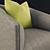 Modern Crescent Armchair 3D model small image 3