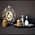 Classic Decor Set: Frame & Desk Organizer 3D model small image 1