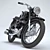 Retro Style IZH-49 Motorcycle 3D model small image 2