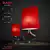 Red Fabric Shade Steel Table Lamps 3D model small image 1