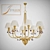 Elegant Gold Chandelier by Stil Lux 3D model small image 1