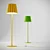 Vibrant Classic Floor Lamp 3D model small image 1