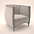 Africa Armchair: Exquisite Design by Alexandra 3D model small image 2