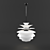 Sleek Snowball Pendant Light 3D model small image 1