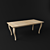 Sleek 200x100cm Dining Table 3D model small image 1