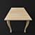 Sleek 200x100cm Dining Table 3D model small image 2