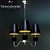 NATHALIE III BLACK Chandelier 3D model small image 1