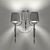 Elegant Chrome Searchlight 2082 3D model small image 2