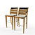 Sleek Tuck Bar Chair by Sutherland 3D model small image 1