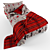 Scarf Maroon 3D model small image 2