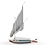 Felucca: Timeless Decked Sailboat 3D model small image 1