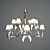 Elegant Eurolampart Chandelier 3D model small image 1