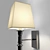 Horn Large Wall Lamp 72cm 3D model small image 2