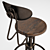 Elegant Isaac Counter Stool 3D model small image 3