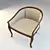 Elegant Classic Armchair - Easy Assembly 3D model small image 3