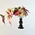 Elegant Calla Lily Vase 3D model small image 1