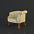 Elegant Comfort Chair 3D model small image 2