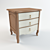 Rustic Bedside Cabinet 3D model small image 1