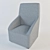  Elegant Photo-Inspired Chair 3D model small image 1