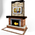  Oriental Style Fireplace 3D model small image 1