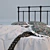 Dream Slumber: Russian-English Compatible Bed 3D model small image 3