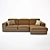 Alberta Manhattan Sofa: Stylish Modular Elegance 3D model small image 2