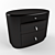 Lotus Eden Nightstand: Elegant Venge Wood 3D model small image 1