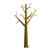 EcoCardboard Tree Sculpture 3D model small image 1