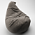 Cozy Bean Bag Chair 3D model small image 1