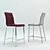 Modern Fabric Bar Chair with 3 Presets 3D model small image 2